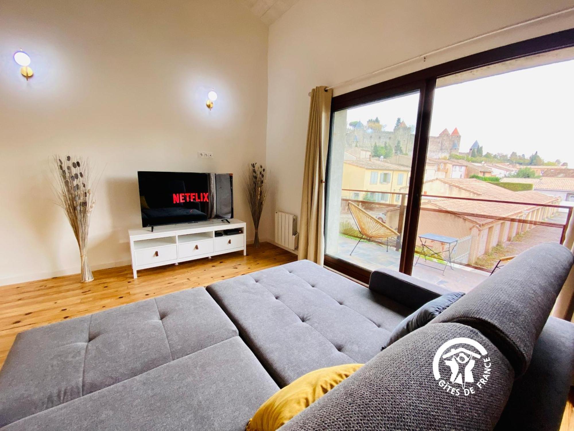 Loft Cocon Climatise - Imprenable Vue Sur Le Chateau Comtal Καρκασόν Εξωτερικό φωτογραφία