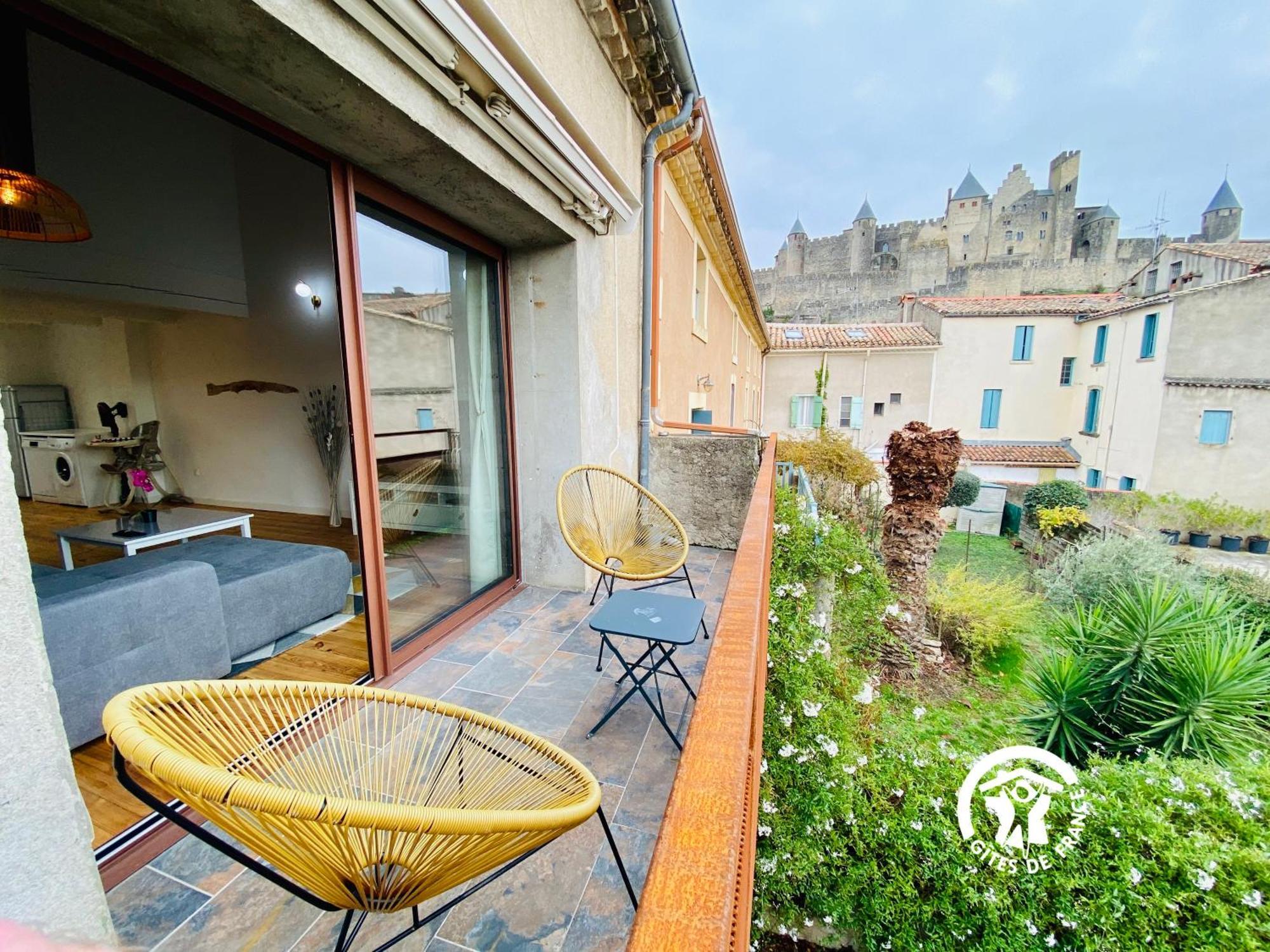 Loft Cocon Climatise - Imprenable Vue Sur Le Chateau Comtal Καρκασόν Εξωτερικό φωτογραφία